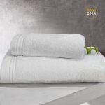 Isadore Lorraine 500gr/τμ Σετ Πετσέτες 100% Βαμβακερές Πενιέ 2τμχ 50χ95/70χ140 Limited edition Λευκό
