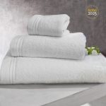 Isadore Lorraine 500gr/τμ Σετ Πετσέτες 100% Βαμβακερές Πενιέ 3τμχ 30χ50/50χ95/70χ140 Limited edition Λευκό