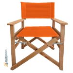 GoSmart Home 6,5kg Καρέκλα Σκηνοθέτη Ξύλινη Extra Line 57x61x89 Πορτοκαλί