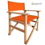 GoSmart Home 6,5kg Καρέκλα Σκηνοθέτη Ξύλινη Extra Line 57x61x89 Πορτοκαλί - Image 2