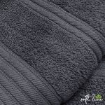 Soft Line Σετ Πετσέτες 3τμχ 100% Βαμβακερές Cosy Life 510gr/τμ 30x50/50x90/70x140 Ανθρακί - Image 2