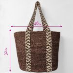 Gosmart Home Τσάντα Θαλάσσης 46x32cm Summer Fashion Καφέ - Image 3
