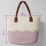 Gosmart Home Τσάντα Θαλάσσης 47x27cm Summer Fashion Ροζ-Λευκό - Image 2