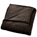 Go Smart Κουβέρτα Μονή 150x210 Βελουτέ Coral Flannel Καφέ Σκούρο - Image 2