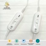 Πλενόμενη Ηλεκτρική Κουβέρτα Luxury Διπλή 160x140 Με 3 επίπεδα θέρμανσης 220V-230V - Image 2