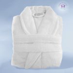 Isadore Lorraine Luxury Line Μπουρνούζι Βαμβακερό Πενιέ 500gsm Λευκό XXLarge