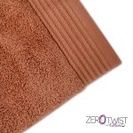 Cosy Life 650gr/τμ Zero Twist Πετσέτα Μπάνιου 100% Πενιέ Βαμβακερή 70x130 Καφέ Ταμπά - Image 2