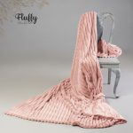 Cosy Life Κουβέρτα Mink(Οικολογικη Γουνα)Limited edition 3,5kg Υπέρδιπλη 220x240 Coral-Flannel Βελουτέ Σομόν