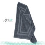 Cosy Life 650gr 100% Bαμβακερό Πατάκι Μπάνιου Soft Line 50x70 Γκρι Σκούρο Γεωμετρικό - Image 2