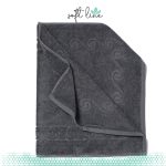 Cosy Life 700gr 100% Bαμβακερό Πατάκι Μπάνιου Soft Line 50x80 Γκρι Σκούρο Σπείρα