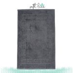 Cosy Life 700gr 100% Bαμβακερό Πατάκι Μπάνιου Soft Line 50x80 Γκρι Σκούρο Σπείρα - Image 2