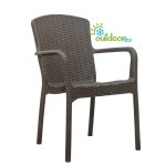 GoSmart Home Καρέκλα Πολυπροπυλενίου 40x44x94 Καφέ - Image 2