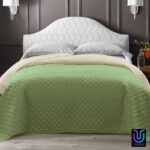 Isadore Lorraine Κουβερλί Δίχρωμο Ultrasonic Ύφασμα 110gsm/Εσωτερική Γέμιση 125gsm Extra Line Μονό 160x240 Φιστικί-Εκρού