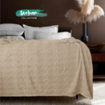 Super προσφορά!Cosy Life Plus Line Γίγας Κουβέρτα Μονή 160x220 Coral Βελουτέ Super soft Μπεζ